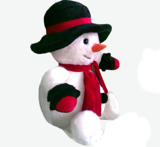 snowman soft toy