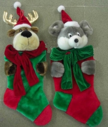 christmas plush stocking